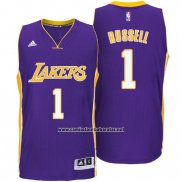 Camiseta Los Angeles Lakers D'Angelo Russell #1 Violeta
