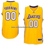 Camiseta Los Angeles Lakers Personalizada Amarillo