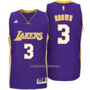 Camiseta Los Angeles Lakers Shannon Brown #3 Violeta