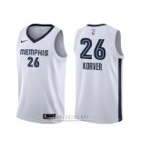 Camiseta Memphis Grizzlies Kyle Korver #26 Association Blanco