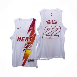 Camiseta Miami Heat Jimmy Butler #22 Fashion Royalty Blanco