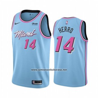 Camiseta Miami Heat Tyler Herro #14 Ciudad Azul