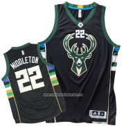 Camiseta Milwaukee Bucks Khris Middleton #22 Negro