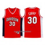 Camiseta NCAA Davidson Wildcat Stephen Curry #30 Rojo