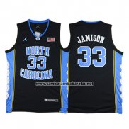 Camiseta NCAA North Carolina Tar Heels Antawn Jamison #33 Negro