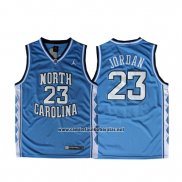 Camiseta NCAA North Carolina Tar Heels Michael Jordan #23 Azul