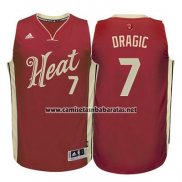 Camiseta Navidad 2015 Miami Heat Goran Dragic #7 Rojo