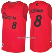 Camiseta Navidad 2016 Portland Trail Blazers Al-Farouq Aminum #8 Rojo
