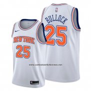 Camiseta New York Knicks Reggie Bullock #25 Statement Blanco