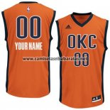 Camiseta Oklahoma City Thunder Adidas Personalizada Naranja