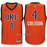 Camiseta Oklahoma City Thunder Nick Collison #4 Naranja