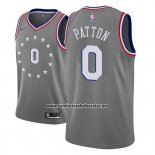 Camiseta Philadelphia 76ers Justin Patton #0 Ciudad 2018-19 Gris