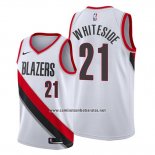 Camiseta Portland Trail Blazers Hassan Whiteside #21 Association Blanco