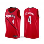 Camiseta Portland Trail Blazers Maurice Harkless #4 Earned Rojo