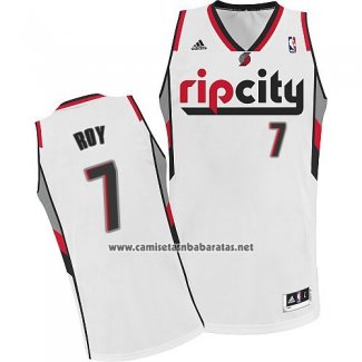 Camiseta Portland Trail Blazers Rip City Brandon Roy #7 Blanco