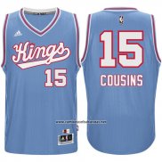 Camiseta Sacramento Kings DeMarcus Cousins #15 Retro 1985-86 Azul