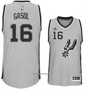 Camiseta San Antonio Spurs Pau Gasol #16 Gris
