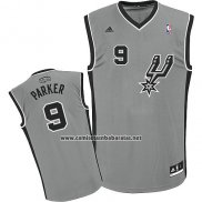 Camiseta San Antonio Spurs Tony Parker #9 Gris
