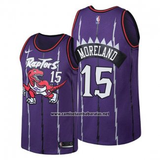 Camiseta Toronto Raptors Eric Moreland #15 Classic Edition Violeta