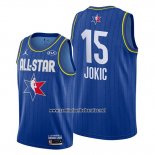 Camiseta All Star 2020 Denver Nuggets Nikola Jokic #15 Azul
