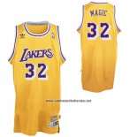 Camiseta Apodo Los Angeles Lakers Orlando Magic #32 Amarillo