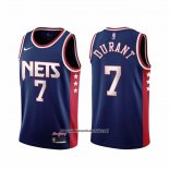 Camiseta Brooklyn Nets Kevin Durant #7 Ciudad 2021-22 Azul