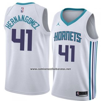 Camiseta Charlotte Hornets Willy Hernangomez #41 Association 2018 Blanco