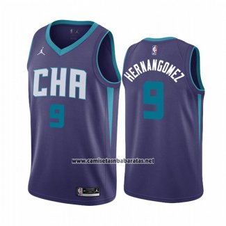 Camiseta Charlotte Hornets Willy Hernangomez #9 Statement Edition Violeta