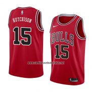 Camiseta Chicago Bulls Chandler Hutchison #15 Icon 2018 Rojo