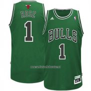 Camiseta Chicago Bulls Derrick Rose #1 ST.Patrick's Day Verde