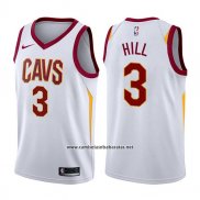 Camiseta Cleveland Cavaliers George Hill #3 Association 2017-18 Blanco