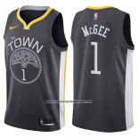 Camiseta Golden State Warriors Javale Mcgee #1 The Town Statement 2017-18 Negro