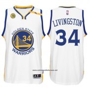 Camiseta Golden State Warriors Shaun Livingston #34 Blanco