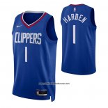 Camiseta Los Angeles Clippers James Harden #1 Icon Azul