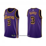 Camiseta Los Angeles Lakers Anthony Davis #3 Statement 2022-23 Violeta