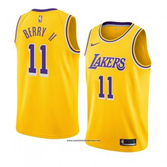 Camiseta Los Angeles Lakers Joel Berry Ii #11 Icon 2018-19 Amarillo