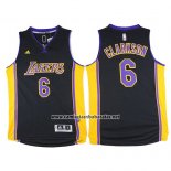 Camiseta Los Angeles Lakers Jordan Clarkson #6 Negro