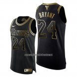 Camiseta Los Angeles Lakers Kobe Bryant #24 Gold Black Mamba Oro Negro