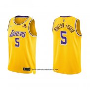 Camiseta Los Angeles Lakers Talen Horton-Tucker #5 75th Anniversary 2021-22 Amarillo