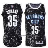 Camiseta Luces De La Ciudad Oklahoma City Thunder Kevin Durant #35 Negro