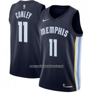 Camiseta Memphis Grizzlies Mike Conley Jr. #11 2017-18 Azul.