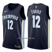 Camiseta Memphis Grizzlies Tyreke Evans #12 Icon 2017-18 Azul