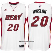 Camiseta Miami Heat Justise Winslow #20 Blanco