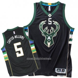 Camiseta Milwaukee Bucks Michael Carter-Williams #5 Negro