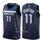 Camiseta Minnesota Timberwolves Jamal Crawford #11 Icon 2017-18 Azul