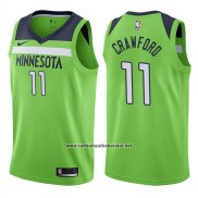 Camiseta Minnesota Timberwolves Jamal Crawford #11 Statement 2017-18 Verde