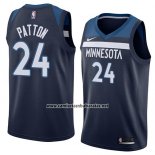 Camiseta Minnesota Timberwolves Justin Patton #24 Icon 2018 Azul
