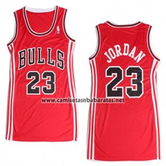 Camiseta Mujer Chicago Bulls Michael Jordan #23 Rojo