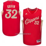 Camiseta Navidad 2015 Los Angeles Clippers Blake Griffin #32 Rojo