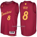 Camiseta Navidad 2016 Cleveland Cavaliers Channing Frye #8 Rojo